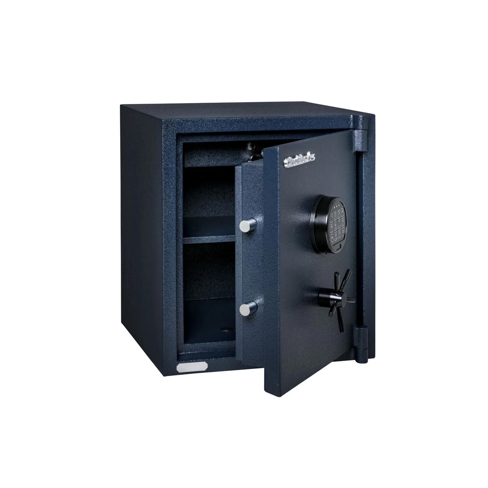 Chubbsafes Mini Guard Size 1 safe, door ajar showing locking bolts