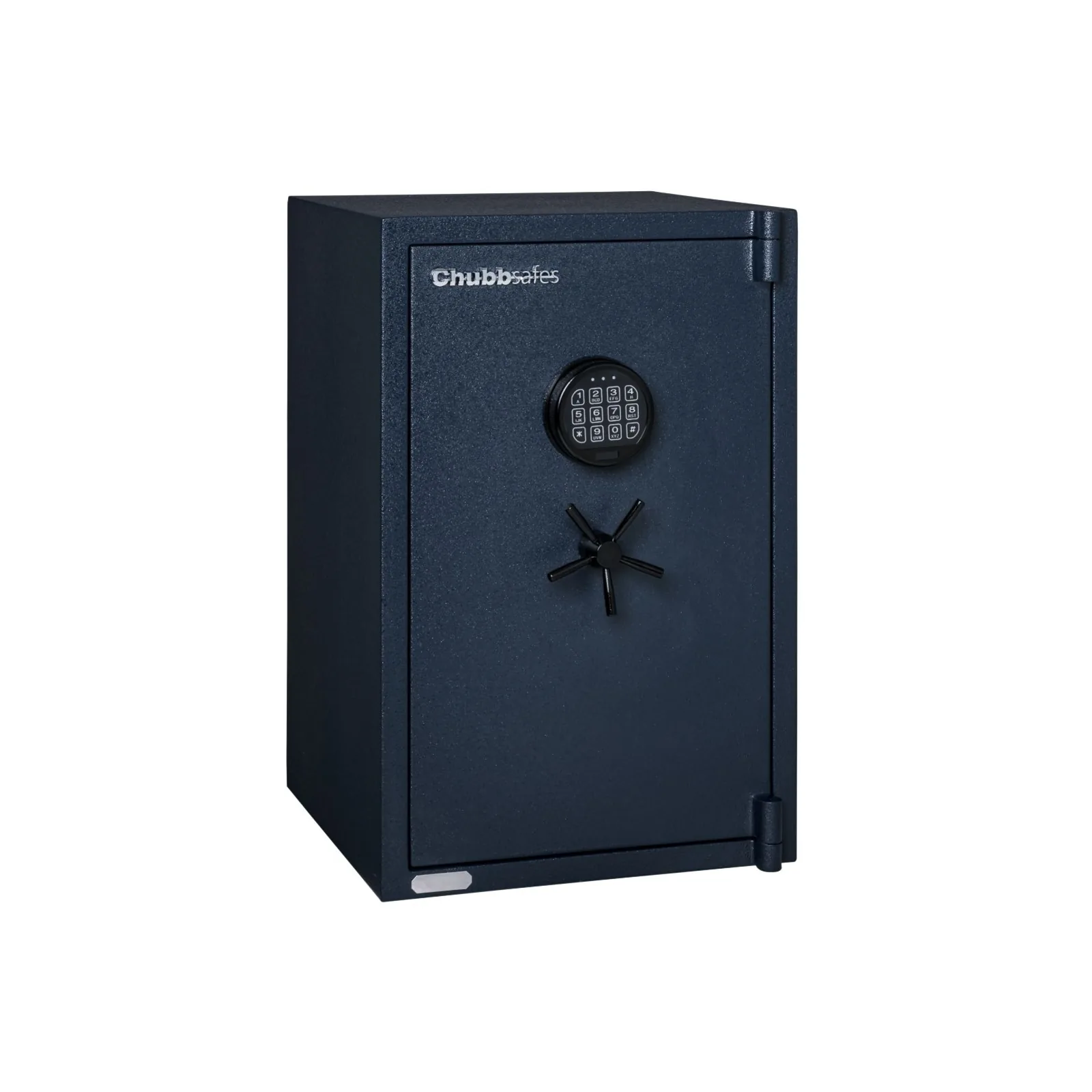 Chubbsafes Mini Guard Size 2 safe, door closed, angled view