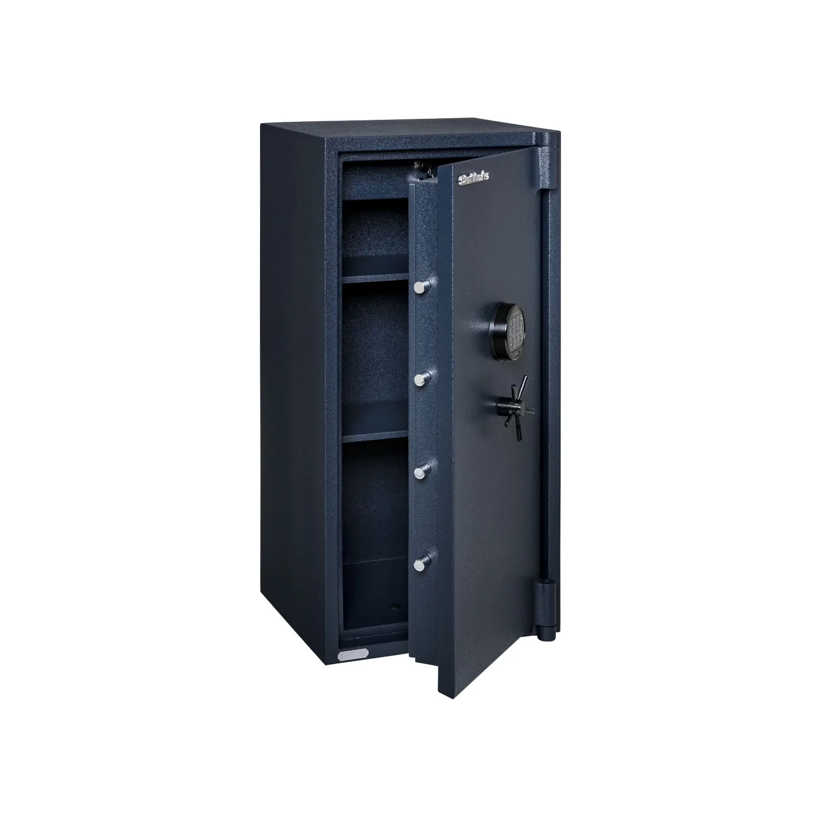 Chubbsafes Mini Guard Size 3 safe, door ajar showing locking bolts